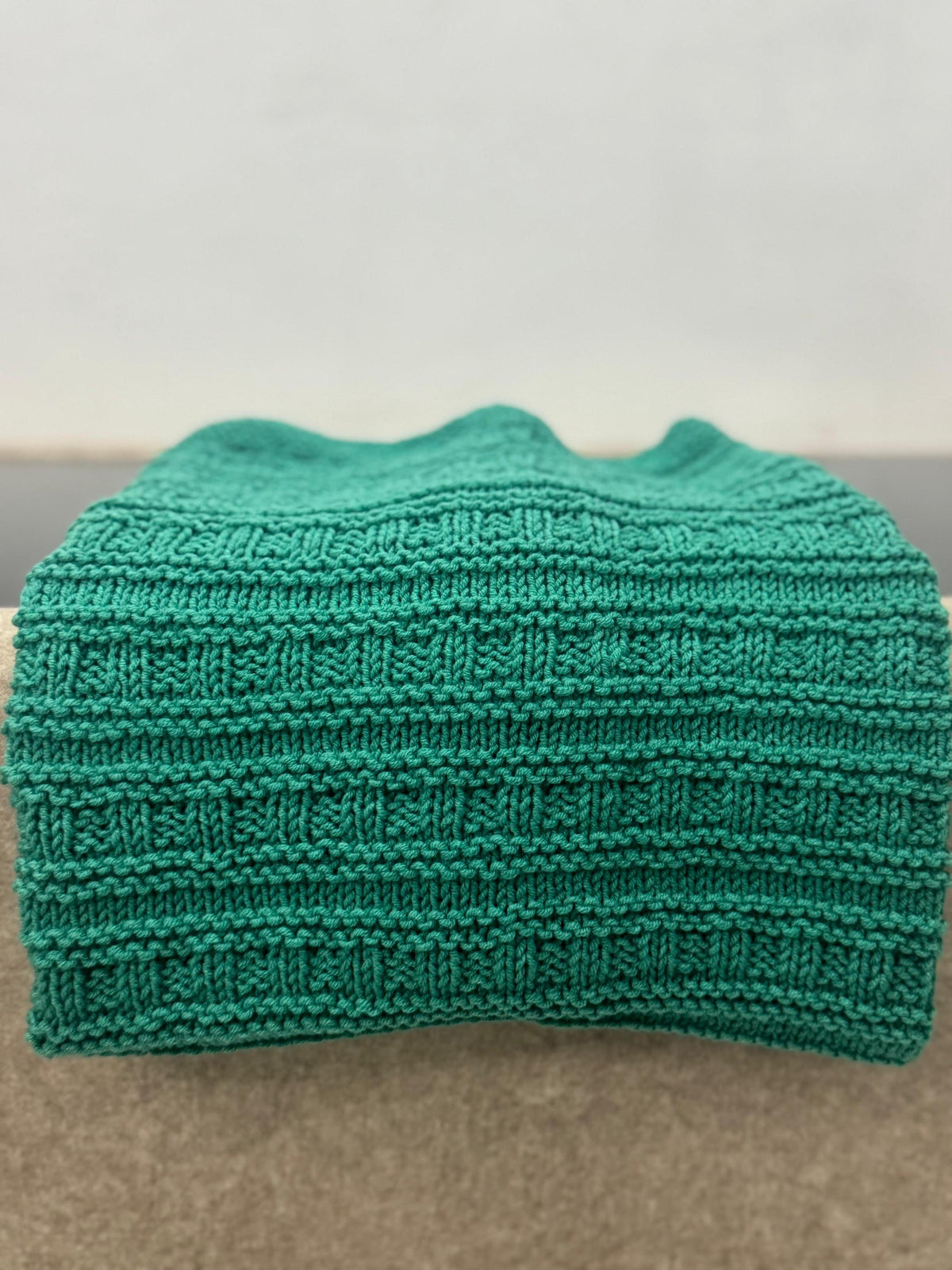 Classic Weave Baby Blanket Knitting Pattern – Easy Textured Knit – Beginner DK PDF