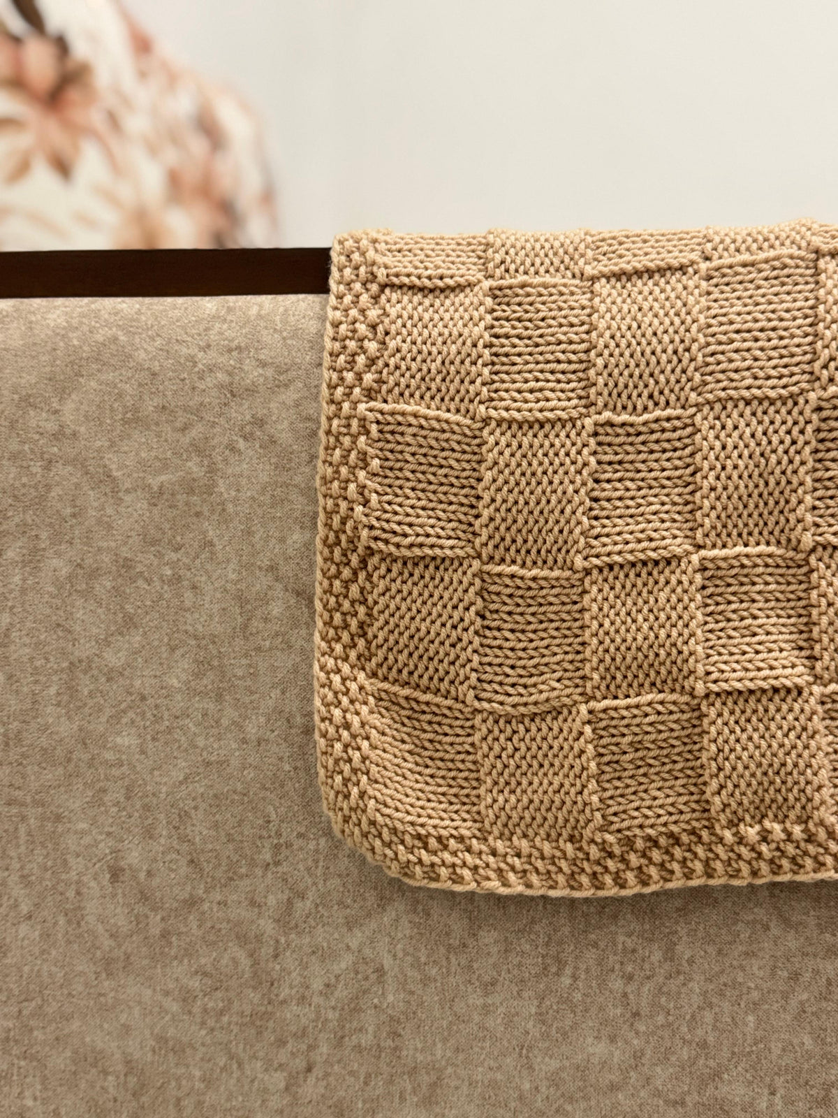 Quick & Easy Checks Baby Blanket – Knitting Pattern - Instant PDF Download