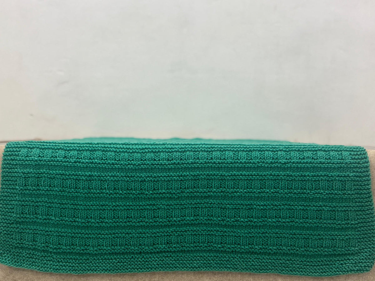 Classic Weave Baby Blanket Knitting Pattern – Easy Textured Knit – Beginner DK PDF