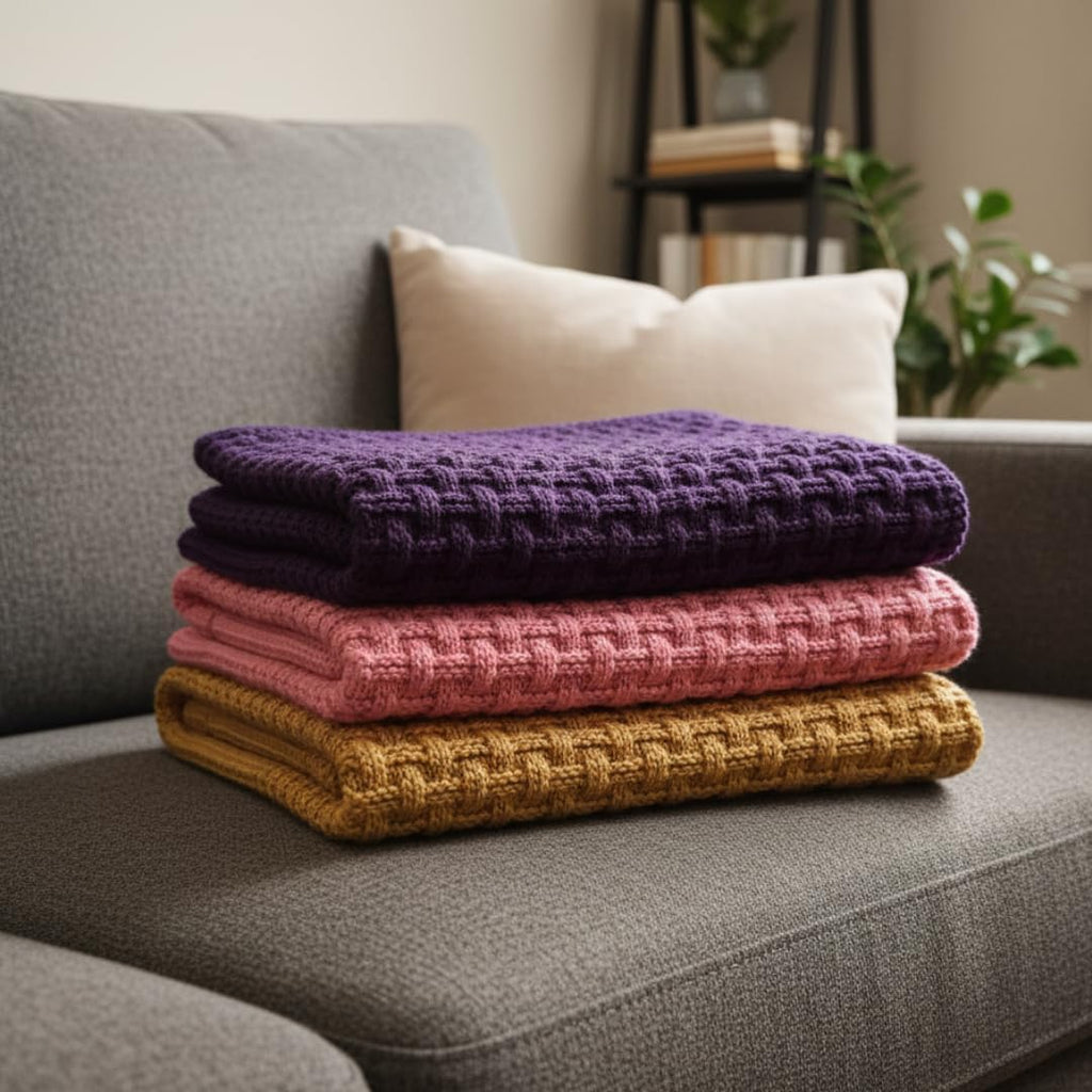 Easy Weave Baby Blanket – Knitting Pattern for Handmade Comfort