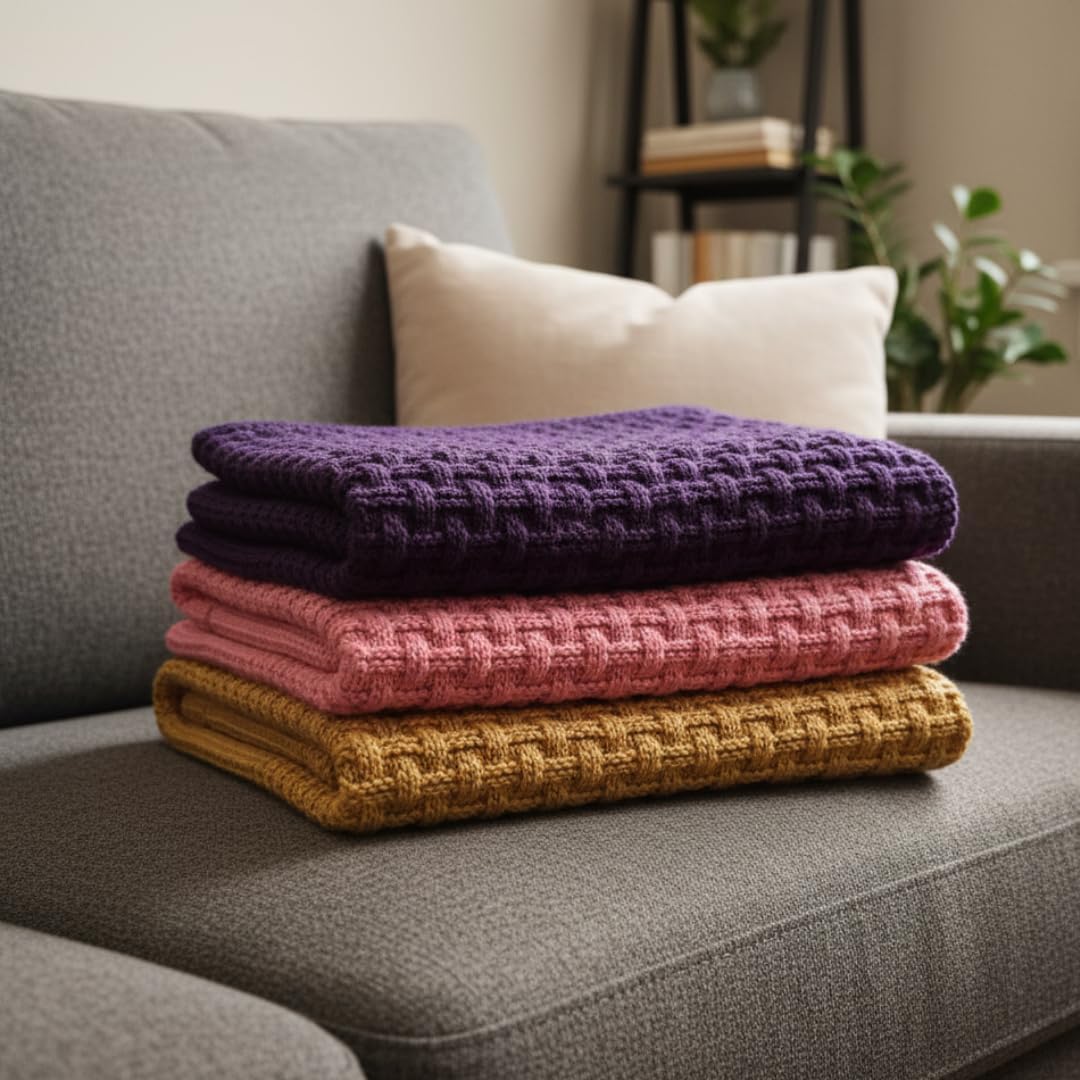 Easy Weave Baby Blanket – Knitting Pattern for Handmade Comfort